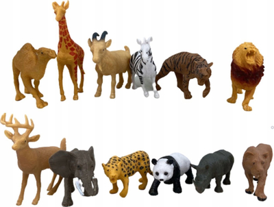 Set lodrash Gazelo Figurina Wild Animals, 6 copë, plastikë, shumëngjyrëshe