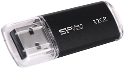 USB Silicon Power ultima U02, 32GB, 2.0, e zezë