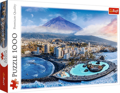 Puzzle Trefl View of Tenerife Spain, 1000 copë, peizazh bregdetar, shumëngjyrësh