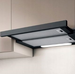 Aspirator i integruar Elica Elite 14 LUX, 60cm, teleskopik, i zi