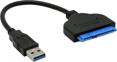 Kabllo adapter USB 3.0 në SATA 2.5", për HDD SSD, i zi