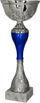 Kupë trofe Victoria Sport Silver Blue, metal, argjendtë blu