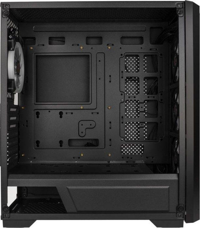 Kasë Raijintek PONOS MS4, e zezë, Midi Tower