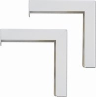 Set mbajtësesh Elite Screens ZVMAXLB6-W, zgjatim 6", metalik, i bardhë