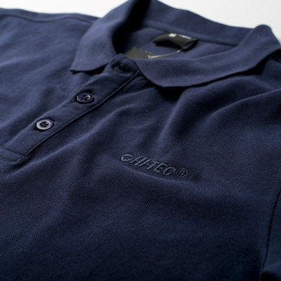 Bluzë polo Hi-Tec Romso për burra, pambuk 100%, blu navy, masa M