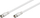 Kabllo satelitore Wentronic Goobay 50754, RF F-plug në F-plug, 3.5 m, e bardhë