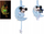 Lodër pellushi Simba Disney Mickey Moon 6315872506, që ndriçon në errësirë, për bebe, blu e çelët