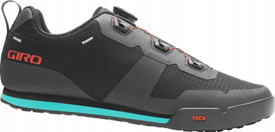 Këpucë biçiklete Giro Tracker për goca, sportive, me shollë takt, të zeza