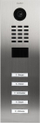 Interfon video IP DoorBird D2105V, LAN, për ambiente të jashtme, inoks i furçuar