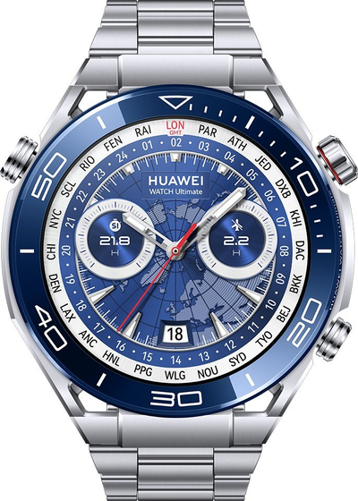 Ora e zgjuar Huawei Watch Ultimate Voyage Blue, 48mm, ekran 1.5" LTPO 466x466, GPS, çelik inox blu
