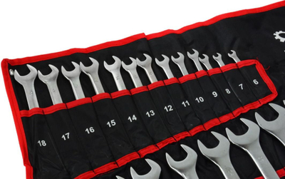 Set çelësa unazor GEKO G11241, 25 copë, 6-32mm, ngjyrë argjendt