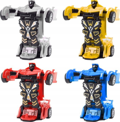 Lodër makinë robot Lean Toys Auto Robot 2in1, transformim makinë sportive në robot, plastike, shumëngjyrëshe