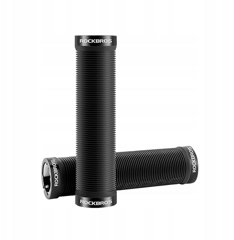 Gripa biçiklete Rockbros Twist Lock, diametër 22.2 mm, anti rrëshqitje, të zinj