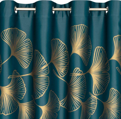 Perde dekorative MyBestHome HARMONIA BLACKOUT, 140x250cm, me unaza, ngjyrë turquoise