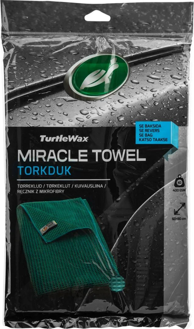 Peshqir mikrofiber Turtle Wax Miracle, 60x80cm, i verdhë