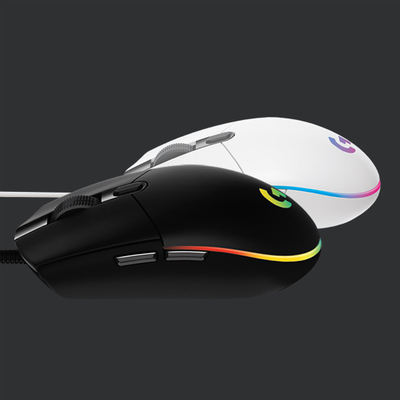 Гејминг глушец Logitech G203 LIGHTSYNC, 6 копчиња, RGB, бел