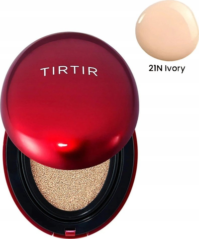 Фондација кушон TIRTIR Mask Fit Red, SPF40 PA++, 18g, нијанса 21N Ајвори