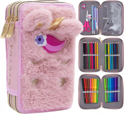 Penar Astra Fluffy Unicorn, me 3 ndarje, i mbushur, shumëngjyrësh