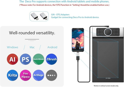 Tablet grafik XP-PEN Deco Pro M