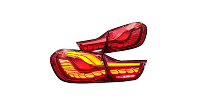 Set stopash Audi A3 8V Sportback 2013-2019, LED Bar, kuqe e tymosur
