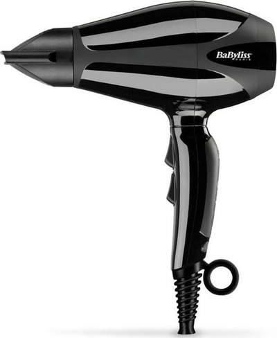 Tharëse flokësh BaByliss Compact Pro 2400 6715DE, 2400W, jonike qeramike, e zezë