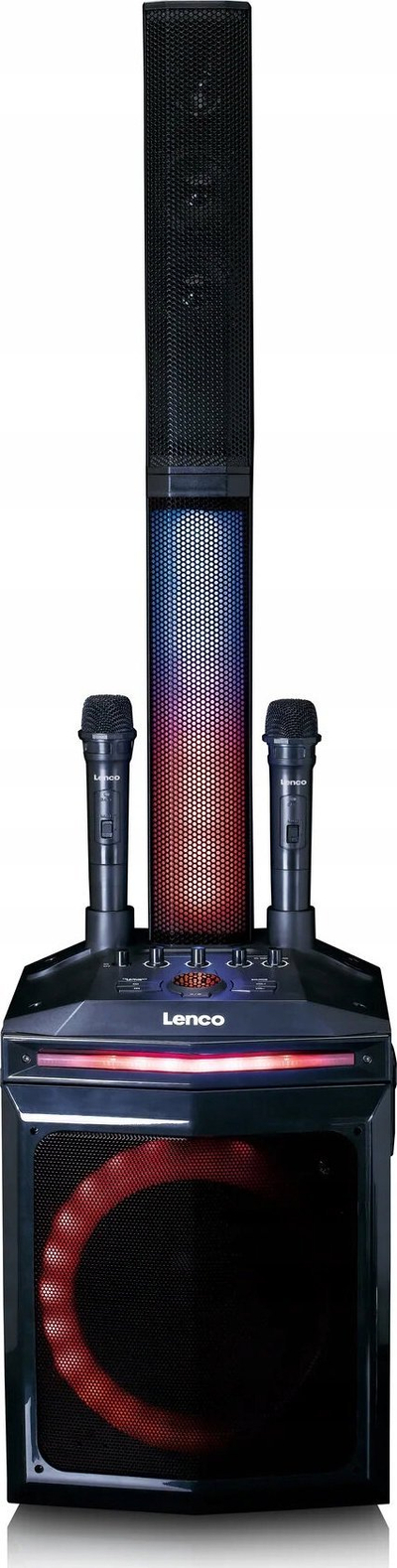 Folëse party Lenco PA-220, Bluetooth, LED, e zezë