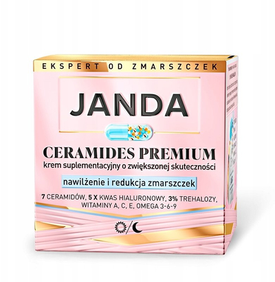 Krem fytyre JANDA Ceramides Premium, hidratues për ditë edhe natë, 50 ml