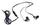Kufje Aligator Handsfree Stereo për RX400/RX450/RX500, të zeza