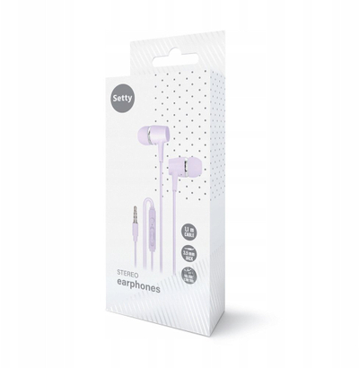 Kufje me tel Setty SPD-J-29, 3.5 mm, me mikrofon, lejla