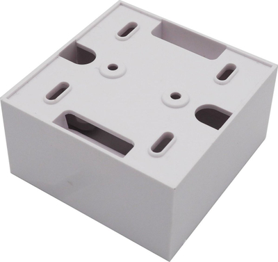 Kuti montimi Lanview Back Box 86×86×36mm, për prizë dhe çelës, plastike, e bardhë