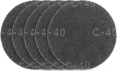 Rrjetë abrasive për gips GRAPHITE, 180 mm, K40, 5 copë