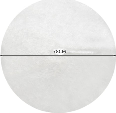 Tapet për pemë Krishtlindjesh Ruhhy 22225, 72cm, dekorativ, i bardhë