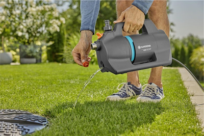Pompë kopshti Gardena Garden Pump 4200 Silent Set, 600W, set me zorrë 20m, gri