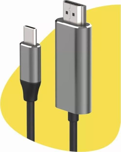 Kabllo Zenwire USB C në HDMI, 2 m, 4K 60 Hz, gri