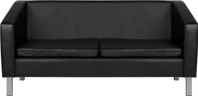 Sofë pritjeje Gabbiano BM18003, 3 vende, e zezë