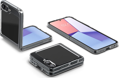 Mbrojtëse telefoni Spigen Air Skin për Galaxy Z Flip5, shum e hollë, transparente, e tejdukshme