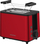 Toaster Grundig TA 8340, 2 vende, 950W, i kuq