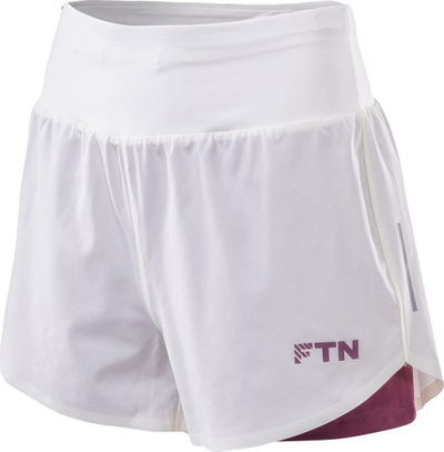 Shorte vrapimi për goca Fitanu Sharon W, me legins të brendshme, XS, e bardhë