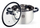 Set tenxheresh MG Home Black Black Inox, 8 pjesë, inoks, i argjendtë me të zezë
