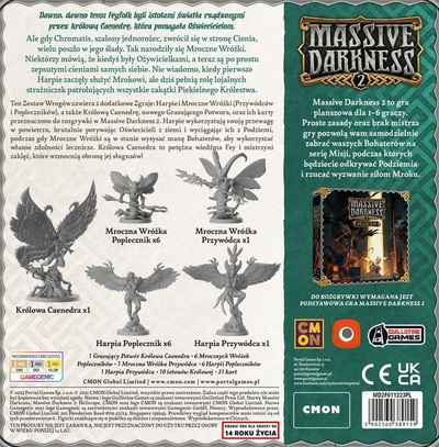 Zgjerim loje tavoline Portal Games Massive Darkness 2 Feyfolk Set of Horns, për Massive Darkness 2, miniatura, shumëngjyrësh