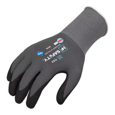 Doreza pune Extralink HF Safety Flex, masa 11 XXL, 1 palë, gri me të zezë