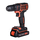 Trapano vidhosëse Black&amp;Decker BDCDC18BAFC, 18V, 2x bateri 1.5Ah, portokalli
