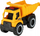 Kamion lodër Mega Creative Dump Truck, 22cm, me drita edhe zë, i verdhë