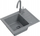 Lavaman kuzhine Quadron Ben 116, 55x44x17.5 cm, granit, gri