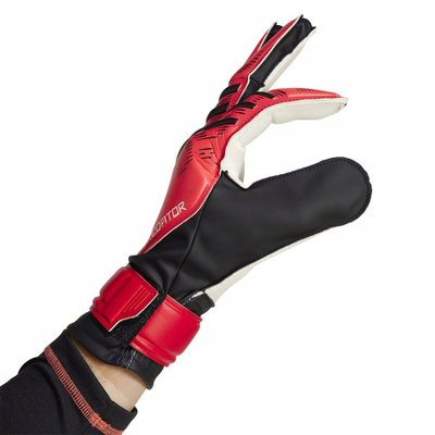 Doreza portieri adidas Predator GL TRN M JH3805, Soft Grip Pro, për fushë me bar natyral, të kuqe