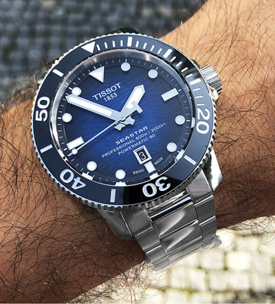Orë për meshkuj Tissot Seastar 2000 Professional Powermatic 80, e argjendtë
