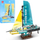 Set blloqesh teknike Racing Yacht ZA5296, 675 pjesë, shumëngjyrësh