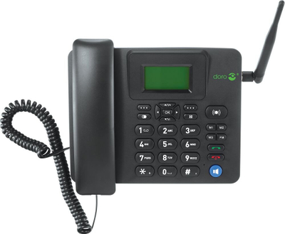 Telefon IP Doro 4100H, ekran LCD, 500 numra, i zi
