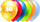 Балони GoParty Balloon 30, металик, сет 5 парчиња, разновидни бои