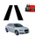 Film mbrojtës shtyllash GrizzGlass BodyShield, Audi A3 8P Hatchback 3D 2003-2008, set 2in1, i zi